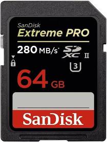 SanDisk SDXC Extreme Pro 64GB 300MB/s 2ks